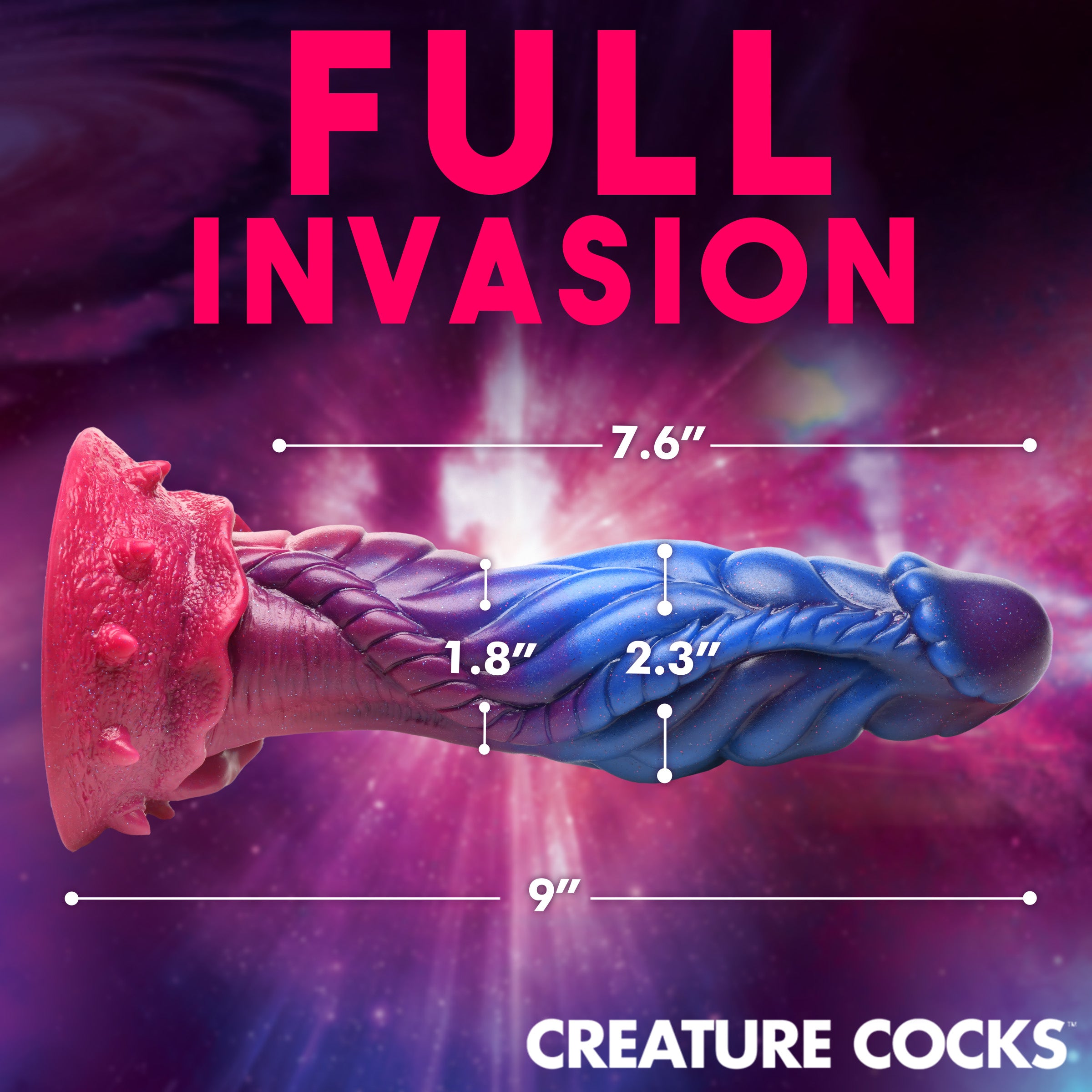 Creature Cocks Intruder Alien Silicone Dildo Multi
