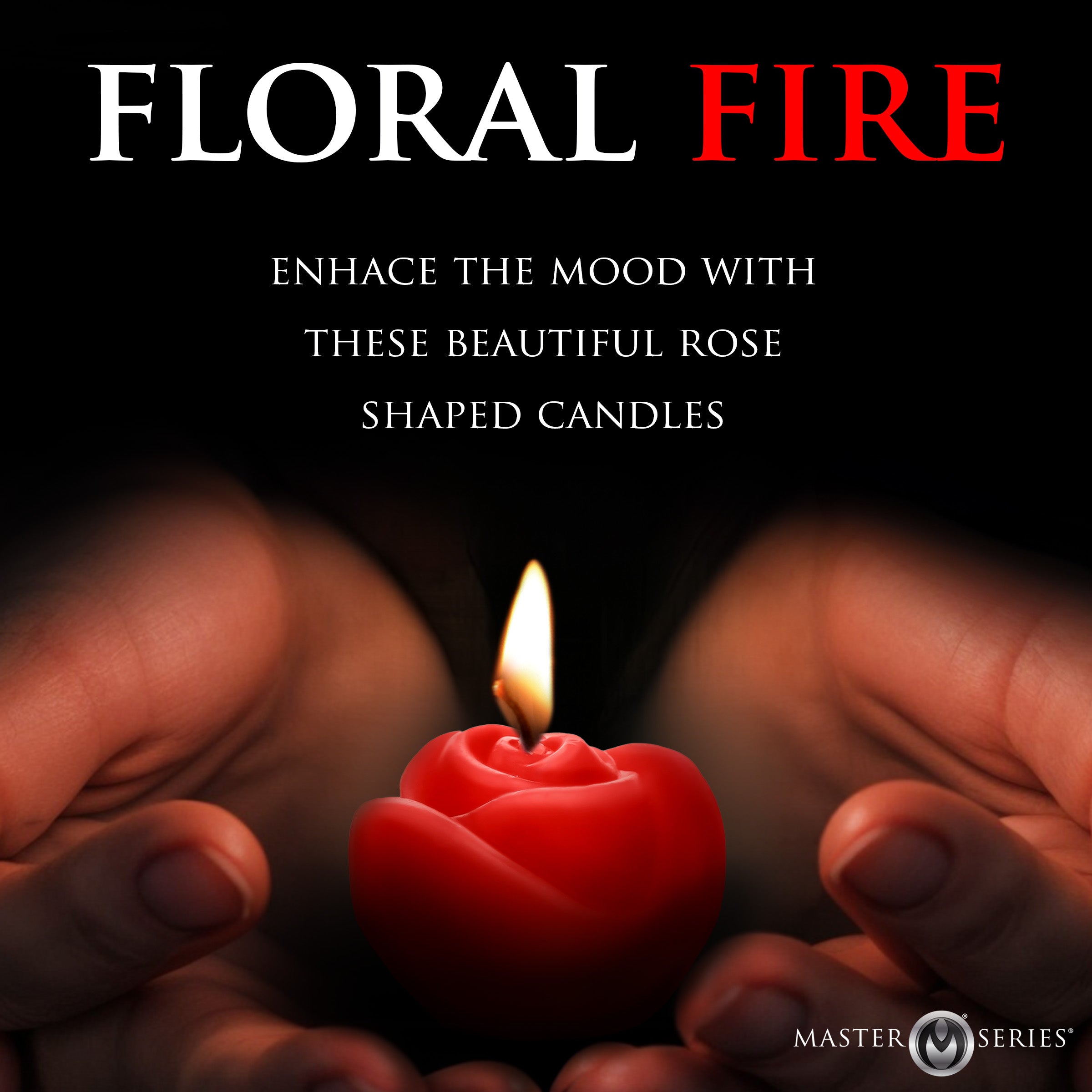 Master Series Fire Garden 3pc Rose Candle Set Multi