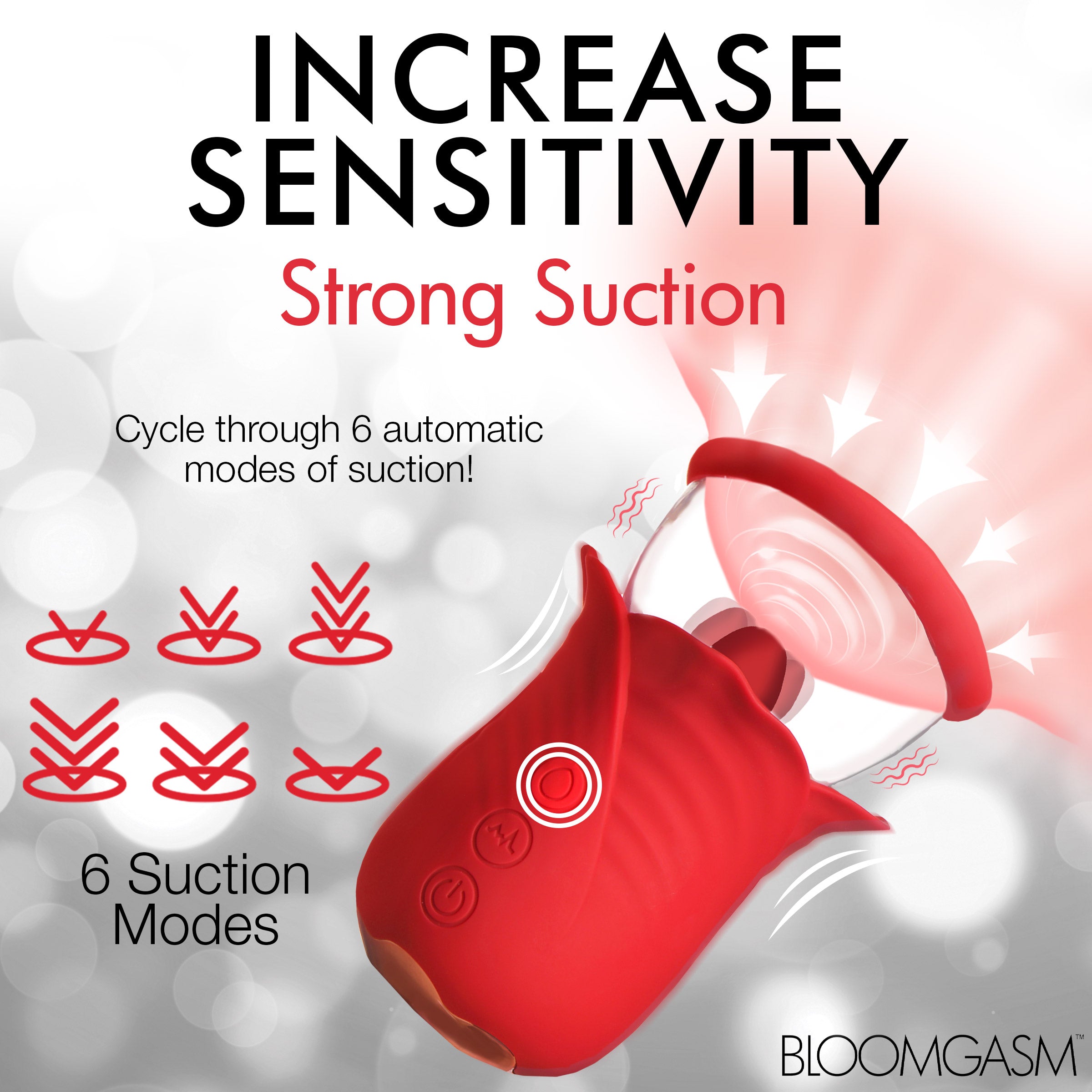 Bloomgasm Lily Lover Sucking & Vibrating Clitoral Stimulator Red