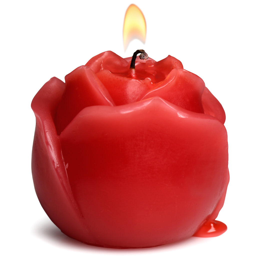 Master Series Flaming Rose Drip Candle Red