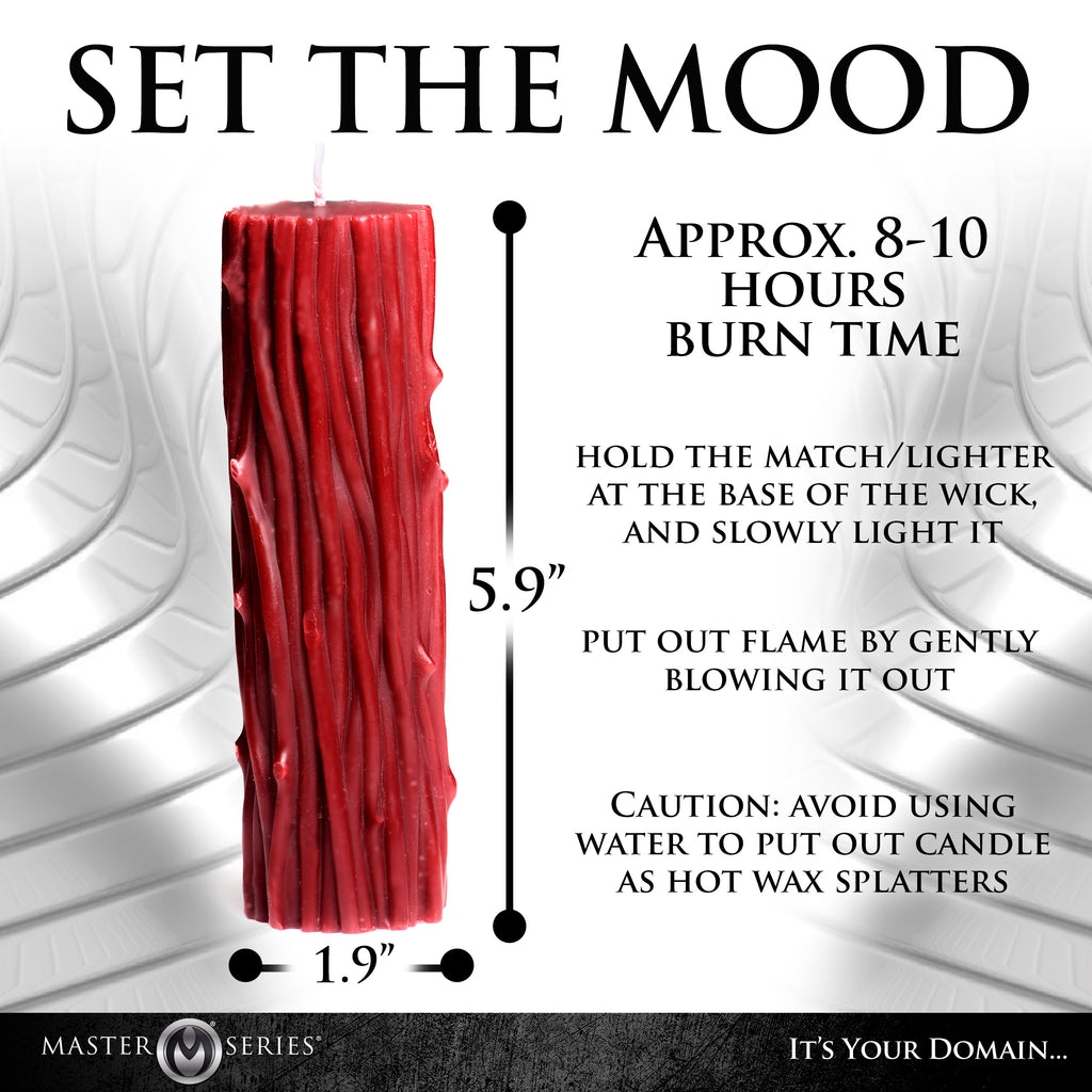 Master Series Thorn Drip Candle Red