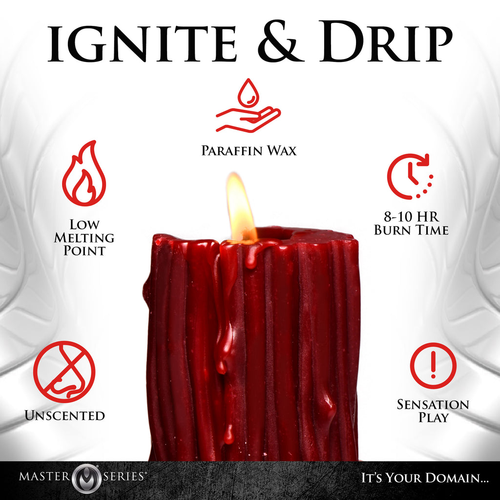 Master Series Thorn Drip Candle Red