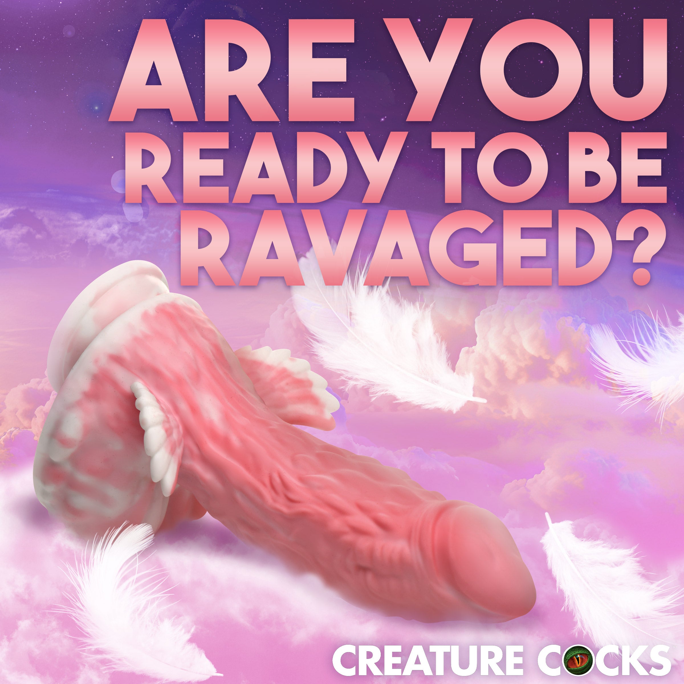 Creature Cocks Pegasus Pecker Winged Silicone Dildo Pink
