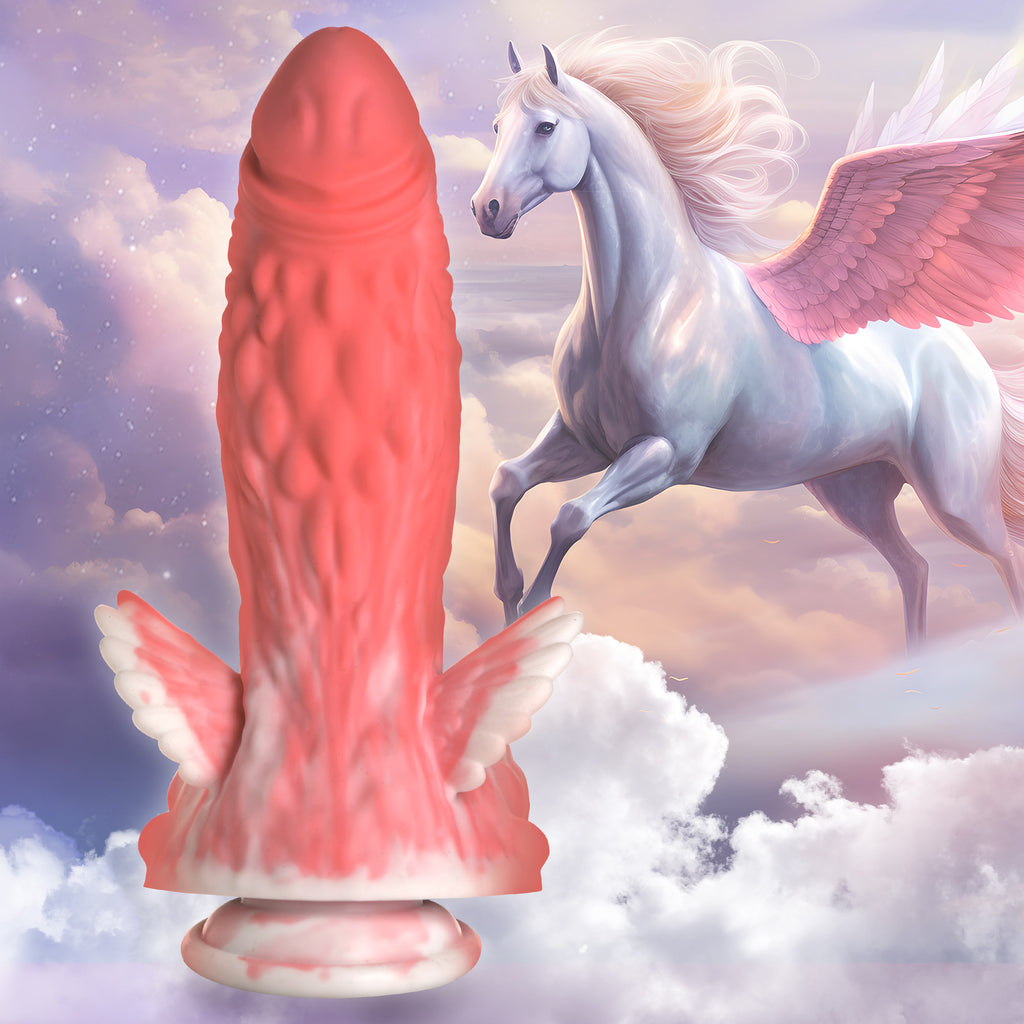Creature Cocks Pegasus Pecker Winged Silicone Dildo Pink