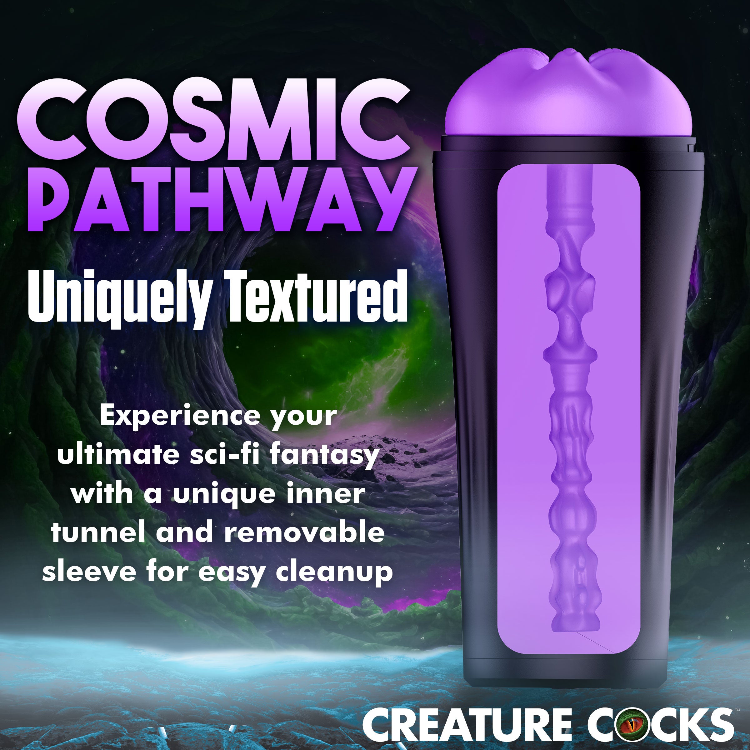 Creature Cocks Wormhole Alien Stroker Purple