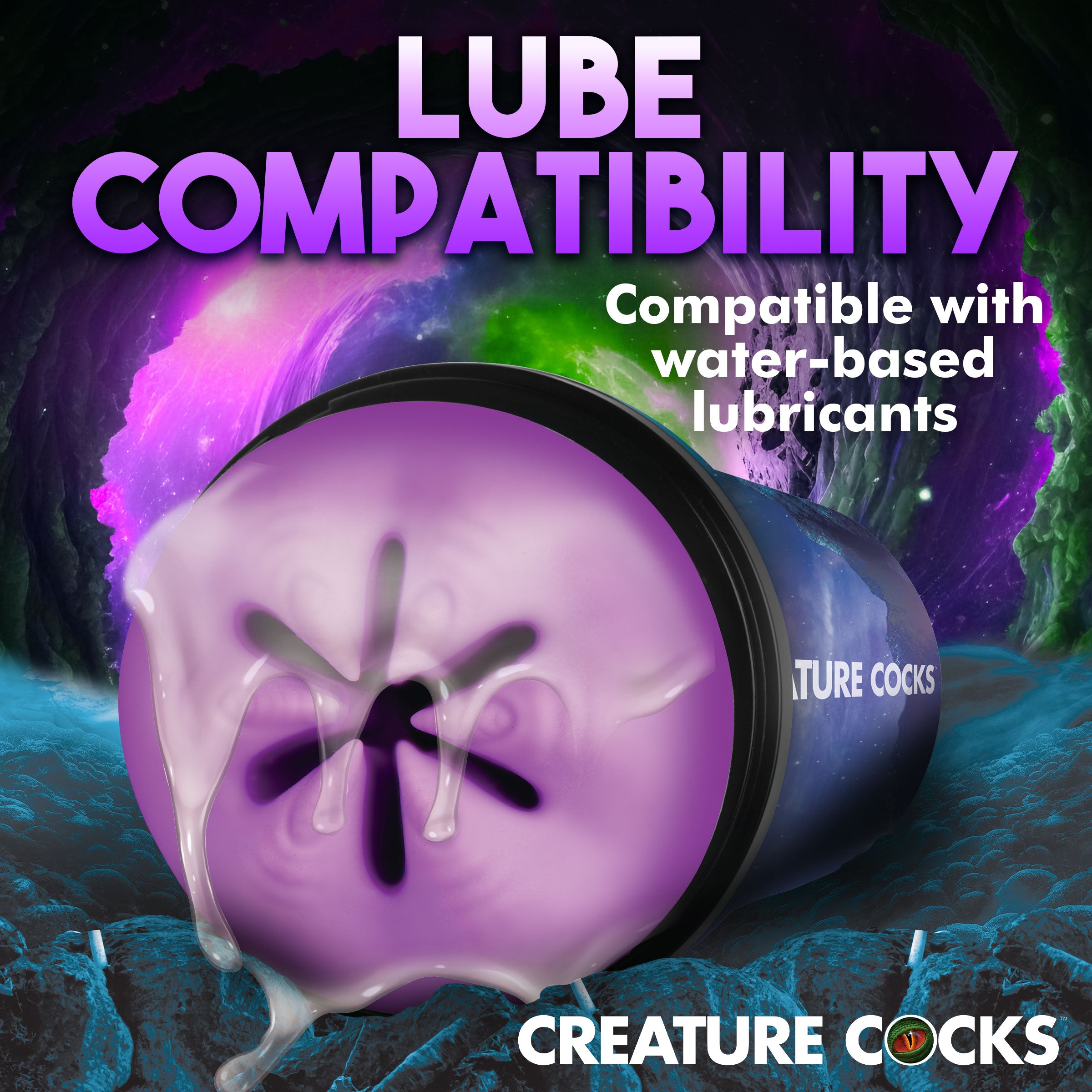 Creature Cocks Wormhole Alien Stroker Purple