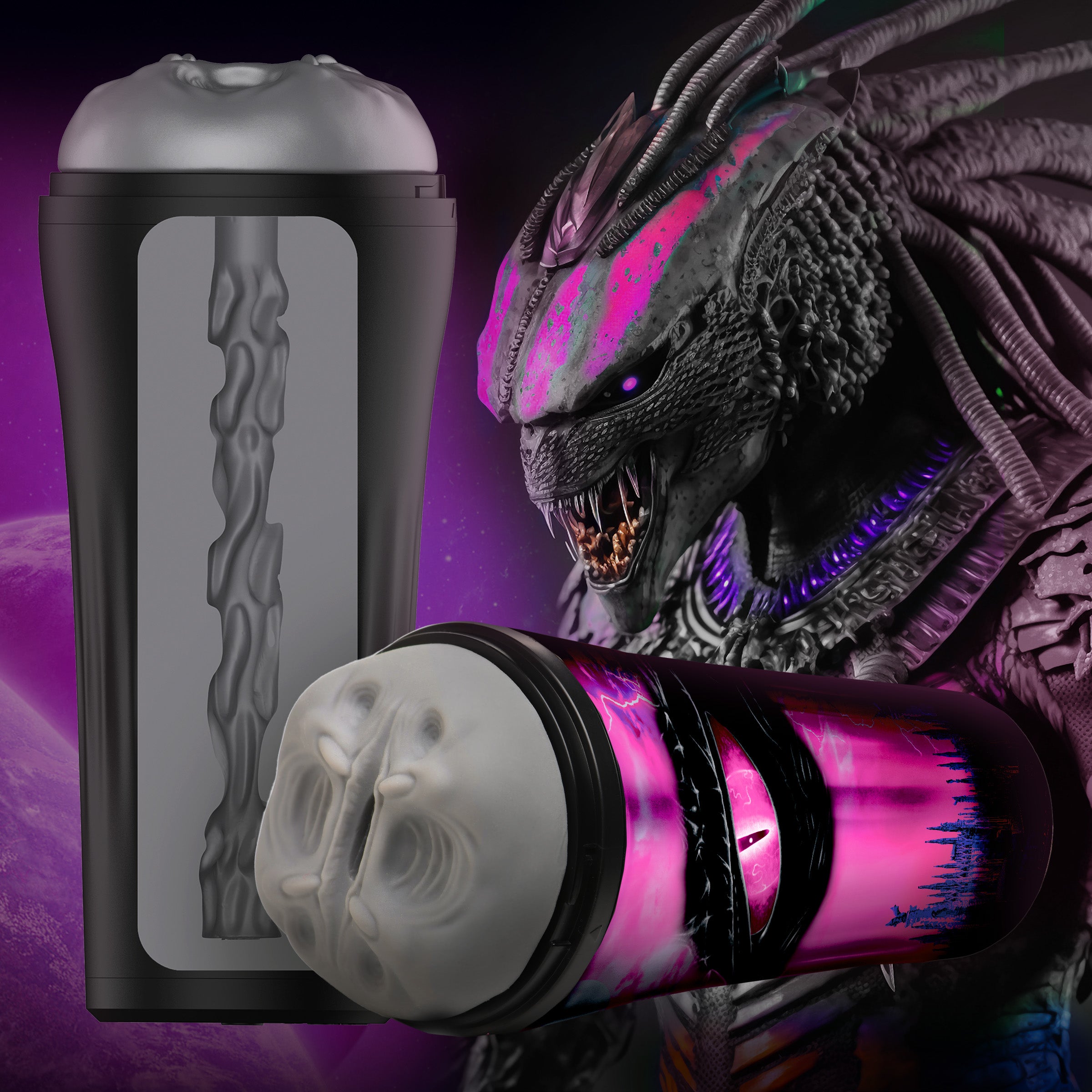Creature Cocks Predator Creature Stroker Grey