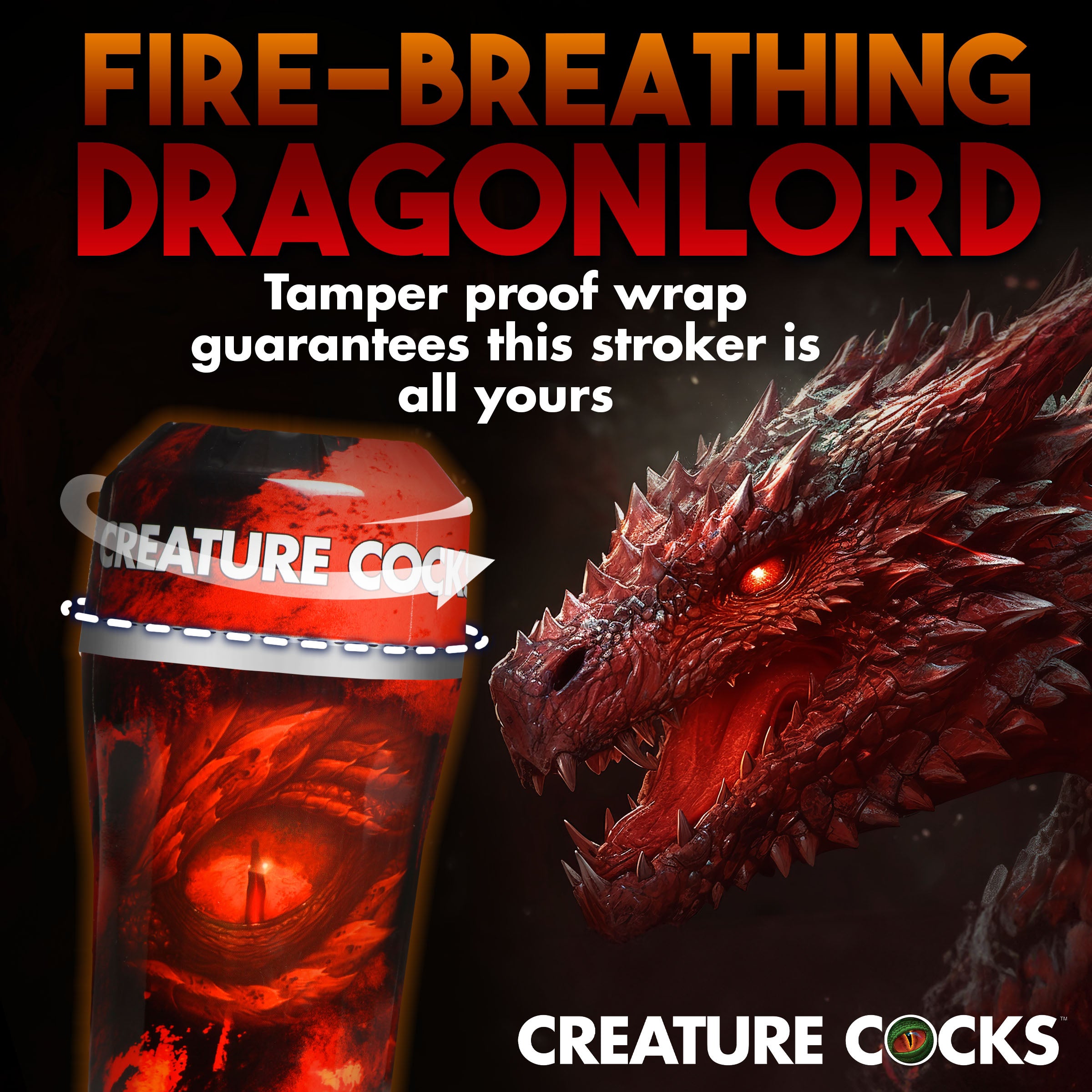 Creature Cocks Dragon Snatch Stroker Red