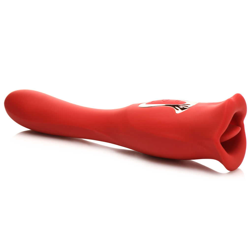 Lickgasm Kiss and Tell Pro Dual-ended Kissing Vibrator Red