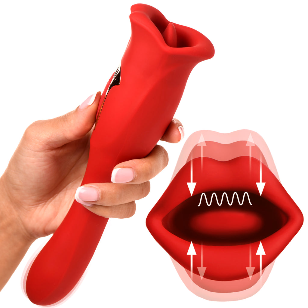 Lickgasm Kiss and Tell Pro Dual-ended Kissing Vibrator Red