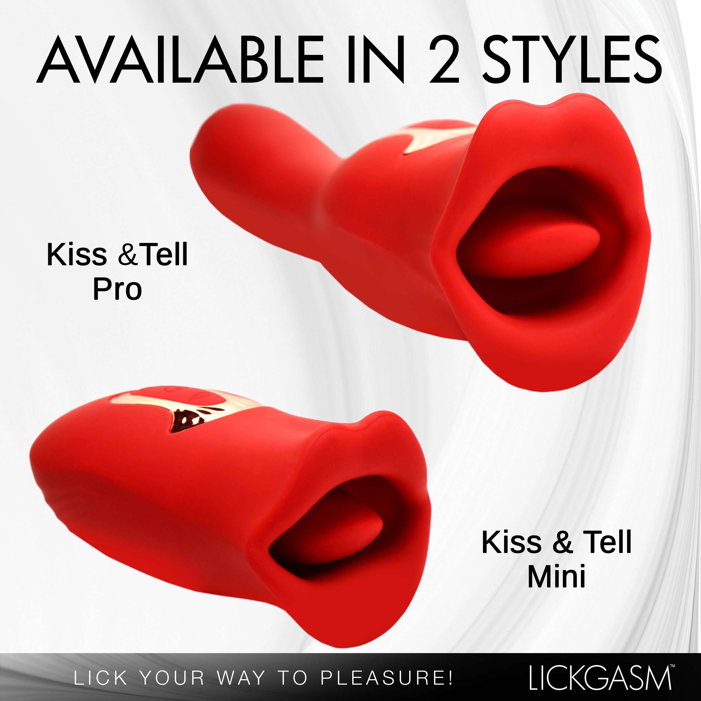 Lickgasm Kiss and Tell Pro Dual-ended Kissing Vibrator Red