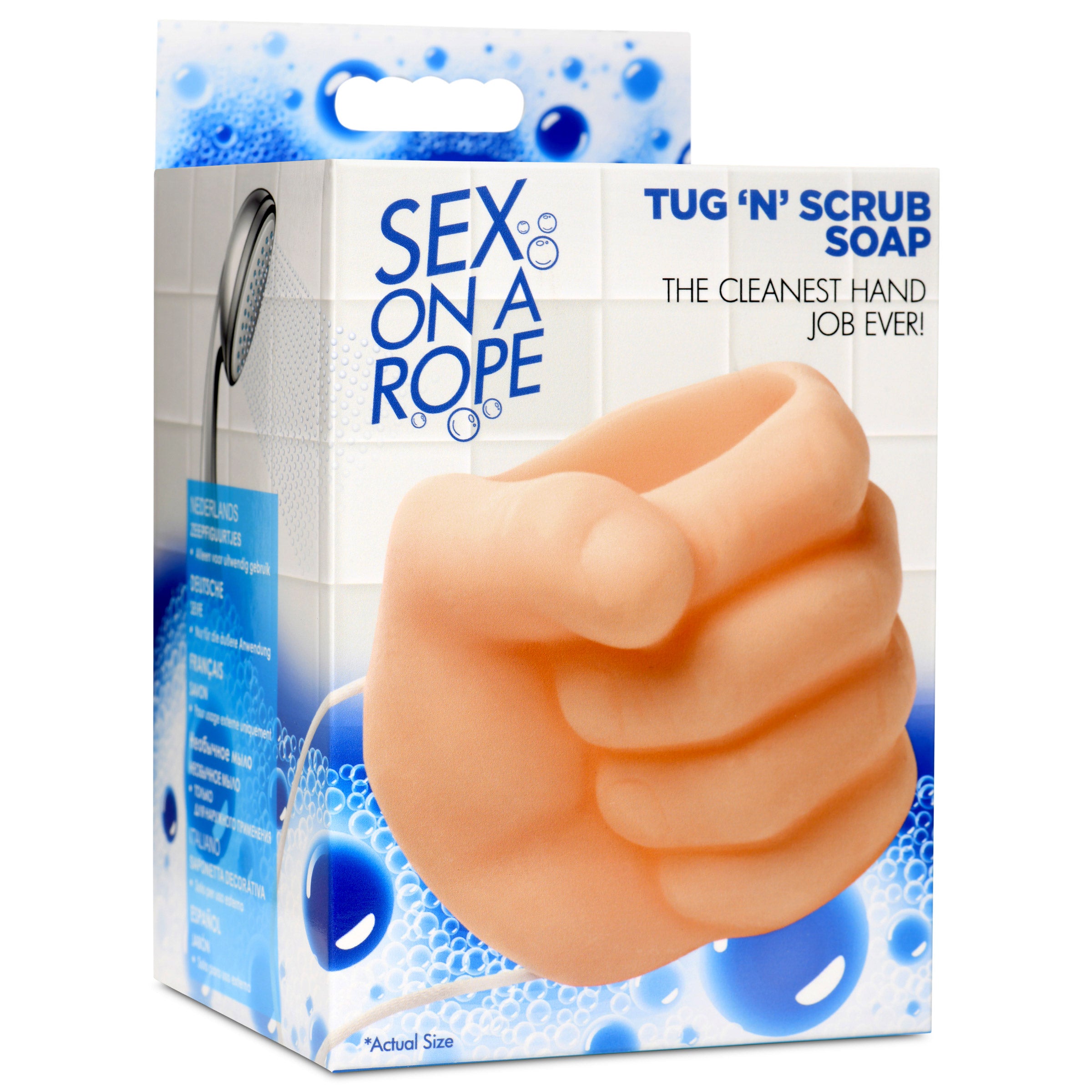 Sex On A Rope Tug N Scrub Soap On A Rope Flesh