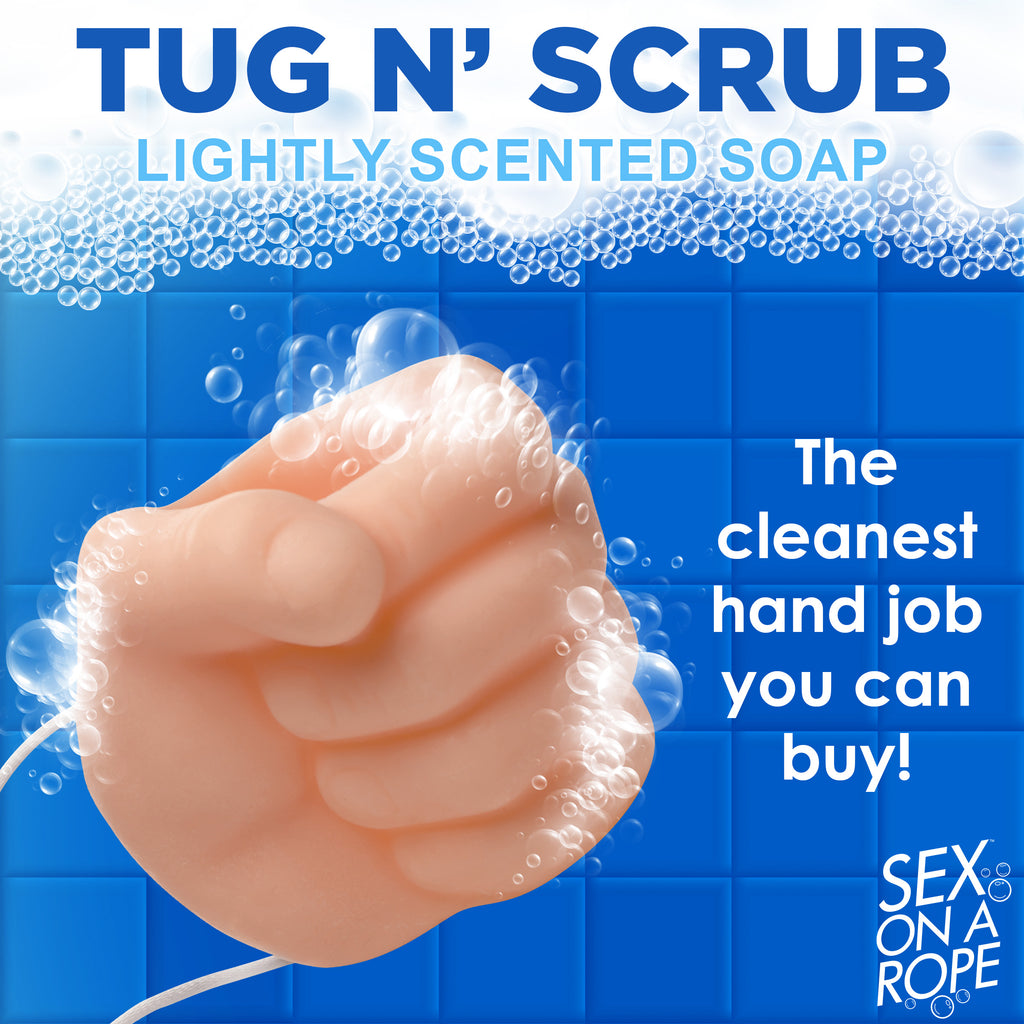 Sex On A Rope Tug N Scrub Soap On A Rope Flesh