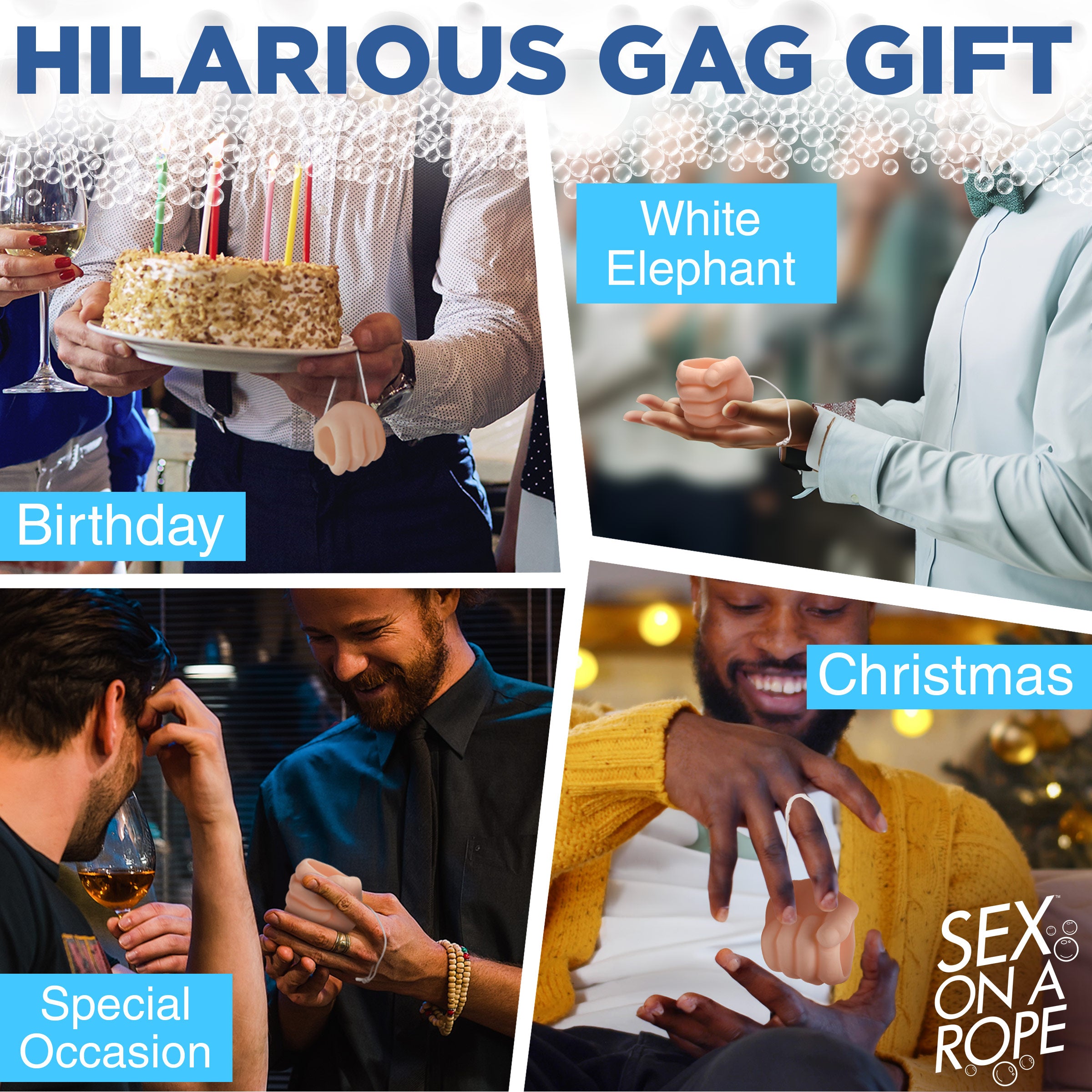 Sex On A Rope Tug N Scrub Soap On A Rope Flesh