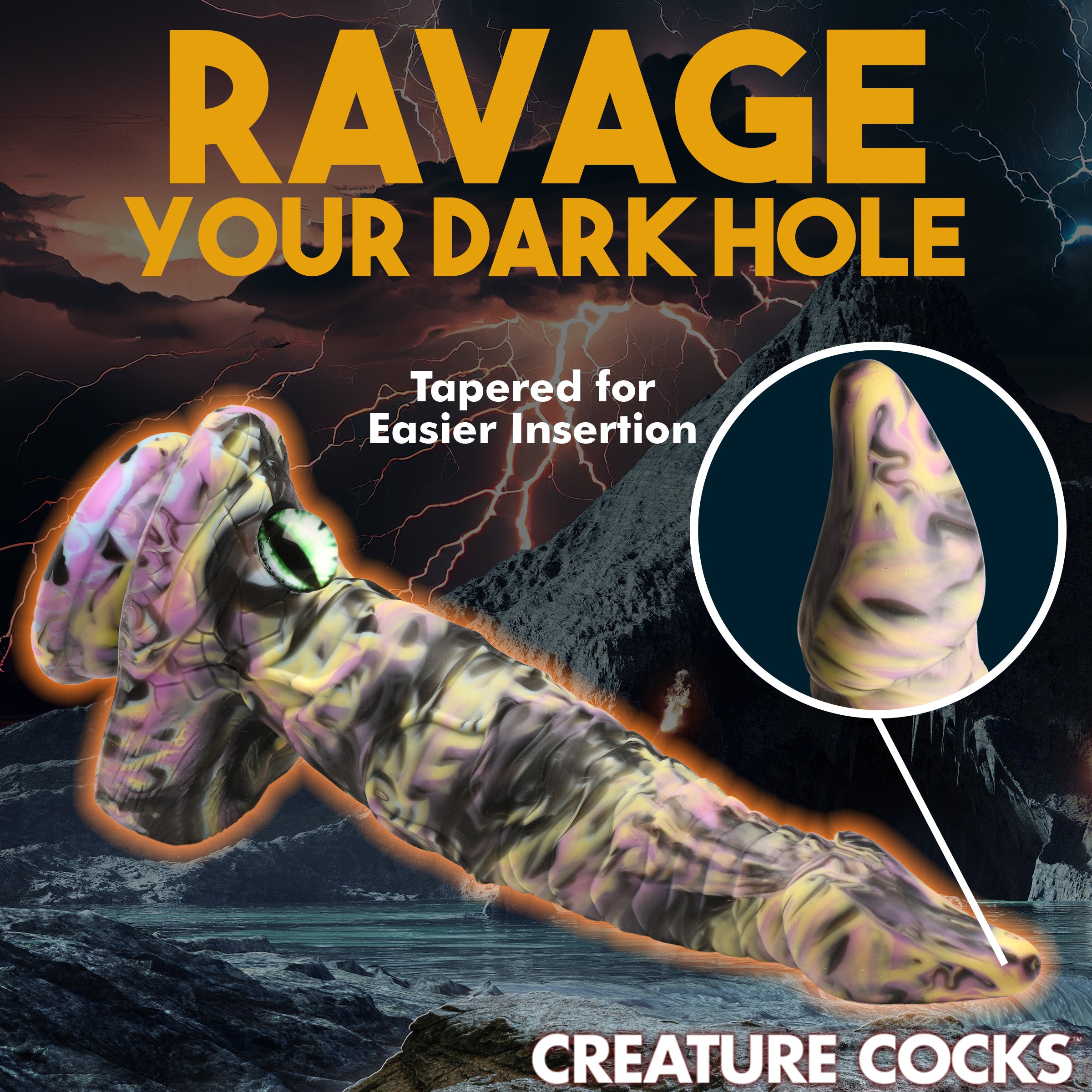 Creature Cocks Cyclops Monster Silicone Dildo Multi
