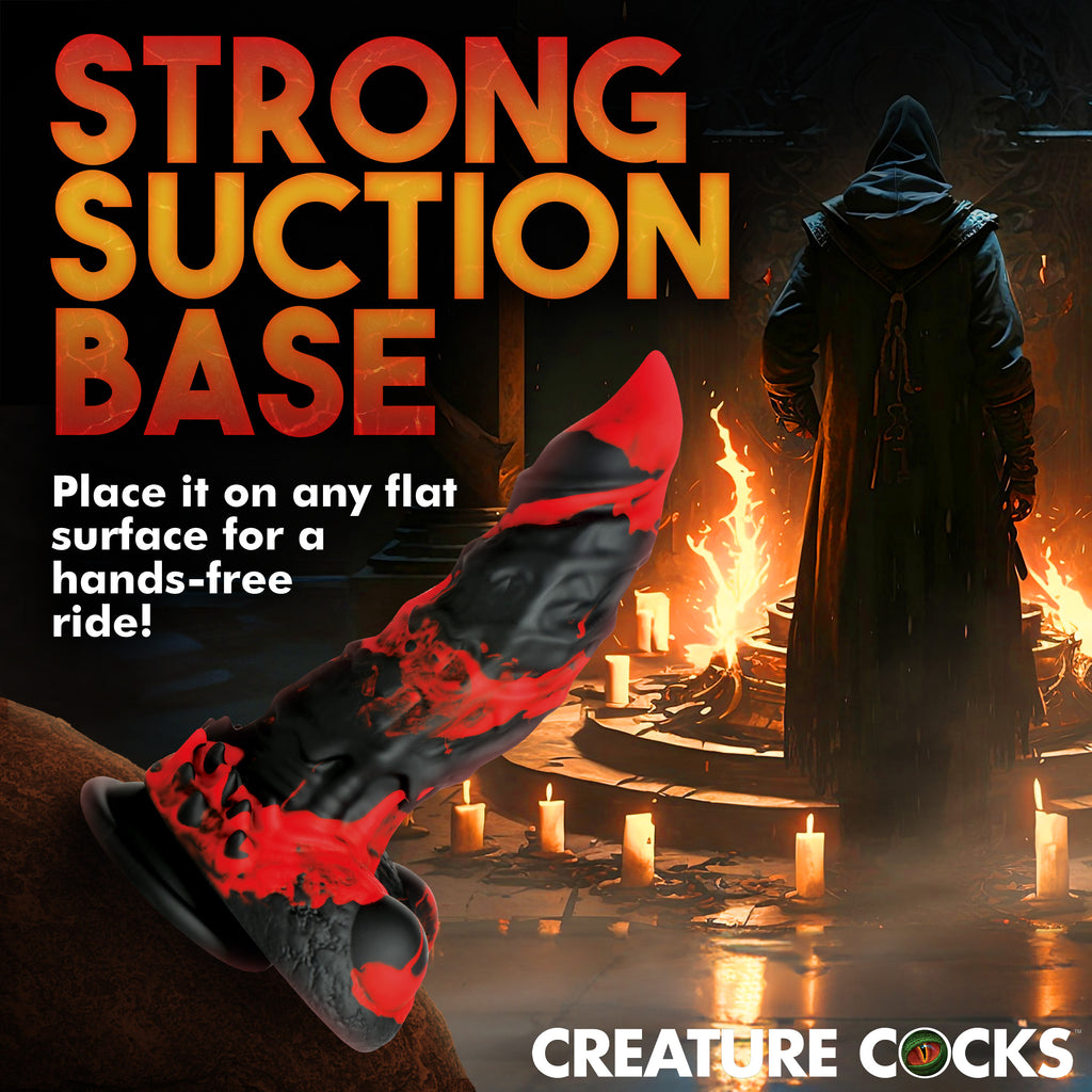 Creature Cocks Fire Demon Monster Silicone Dildo Red