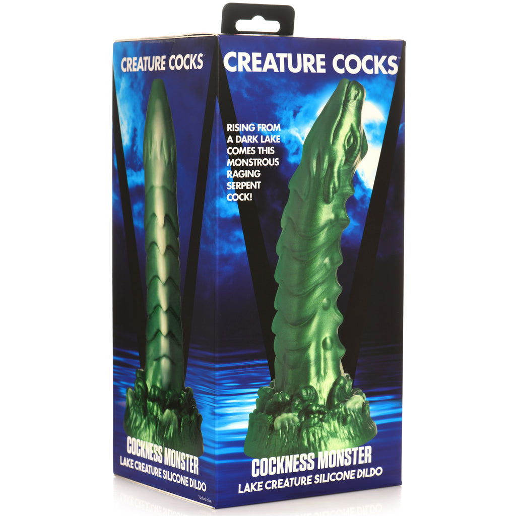 Creature Cocks Cockness Monster Lake Creature Silicone Dildo Green