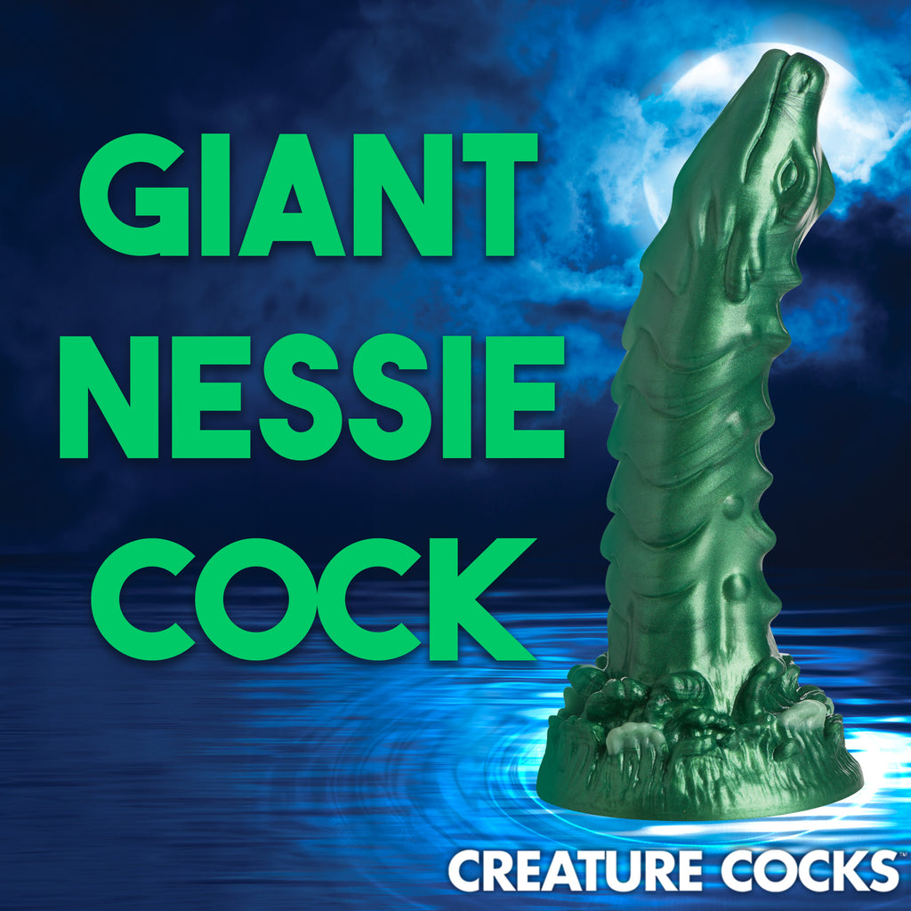 Creature Cocks Cockness Monster Lake Creature Silicone Dildo Green