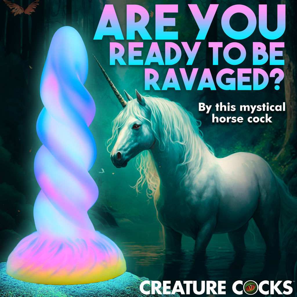 Creature Cocks Moon Rider Glow-in-the-dark unicorn Dildo Multi