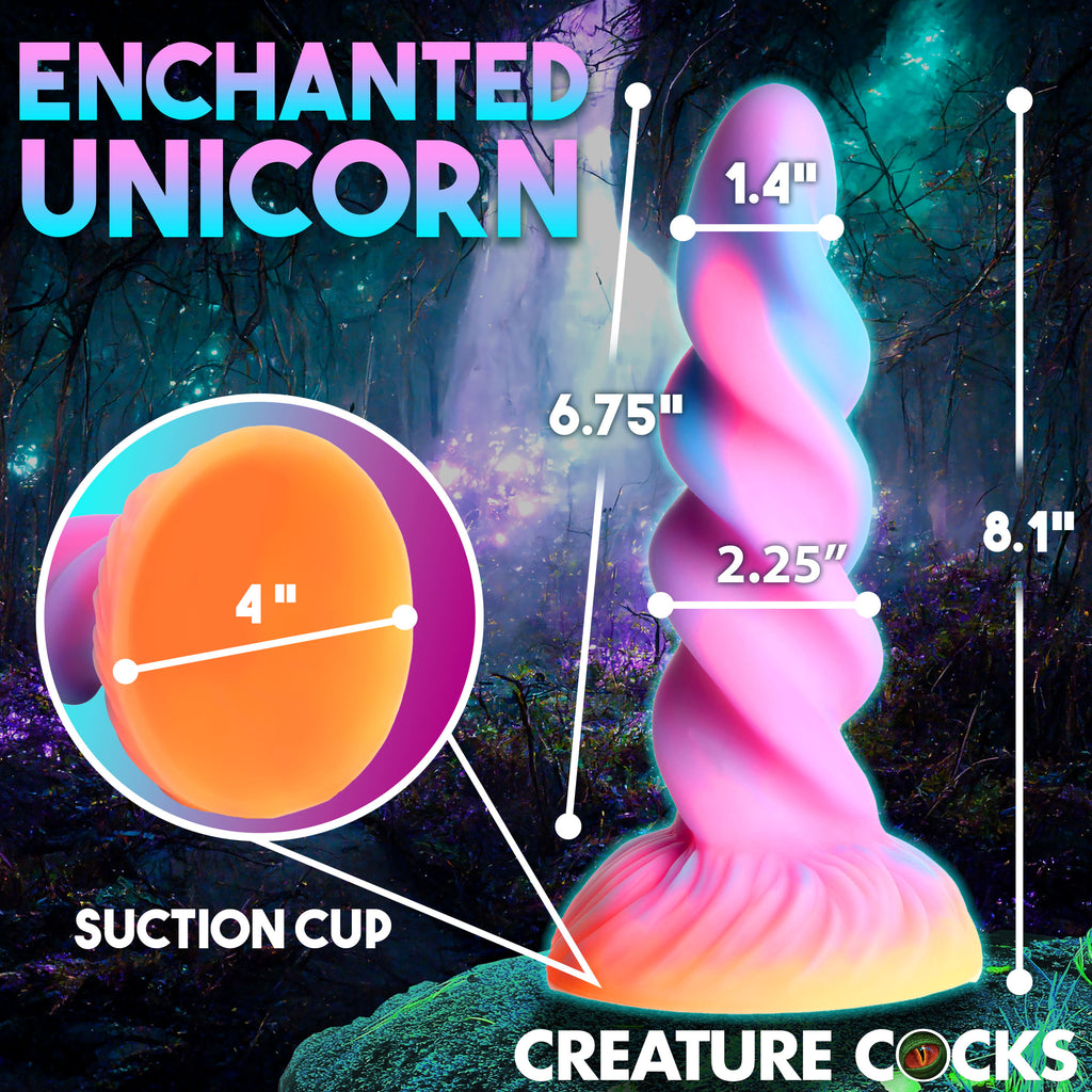 Creature Cocks Moon Rider Glow-in-the-dark unicorn Dildo Multi
