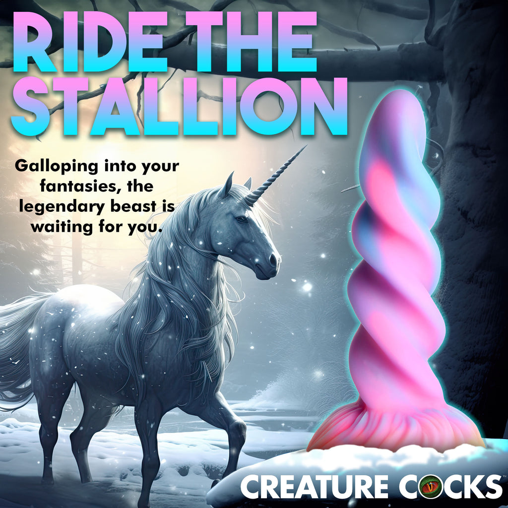 Creature Cocks Moon Rider Glow-in-the-dark unicorn Dildo Multi