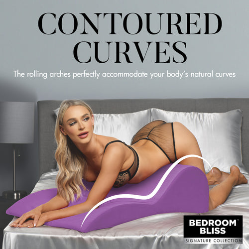 Bedroom Bliss Signature Collection Contoured Love Cushion Purple
