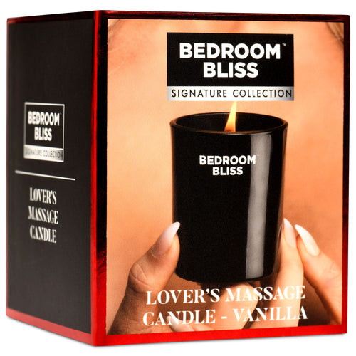 Bedroom Bliss Signature Collection Lover's Massage Candle - Vanilla Black