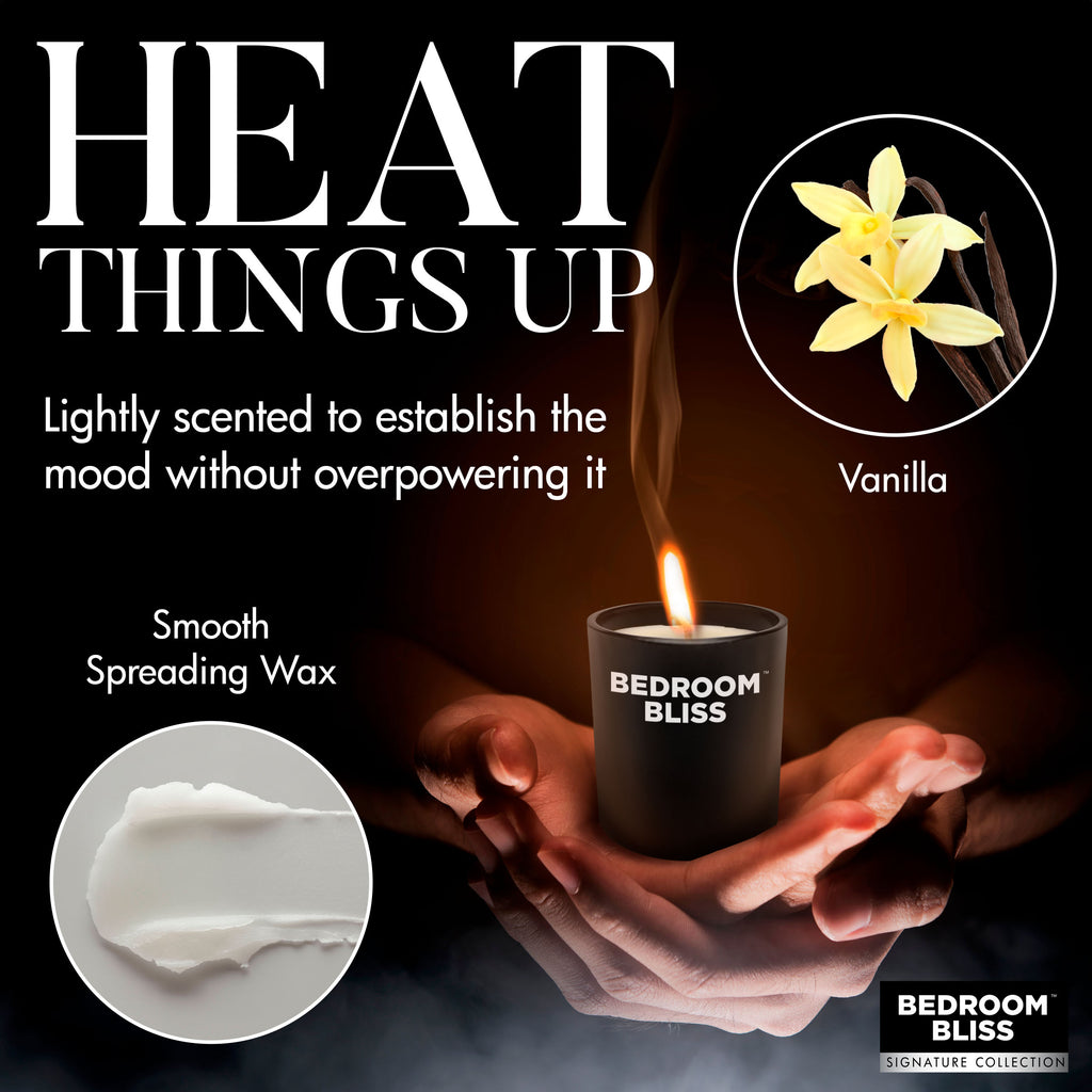 Bedroom Bliss Signature Collection Lover's Massage Candle - Vanilla Black