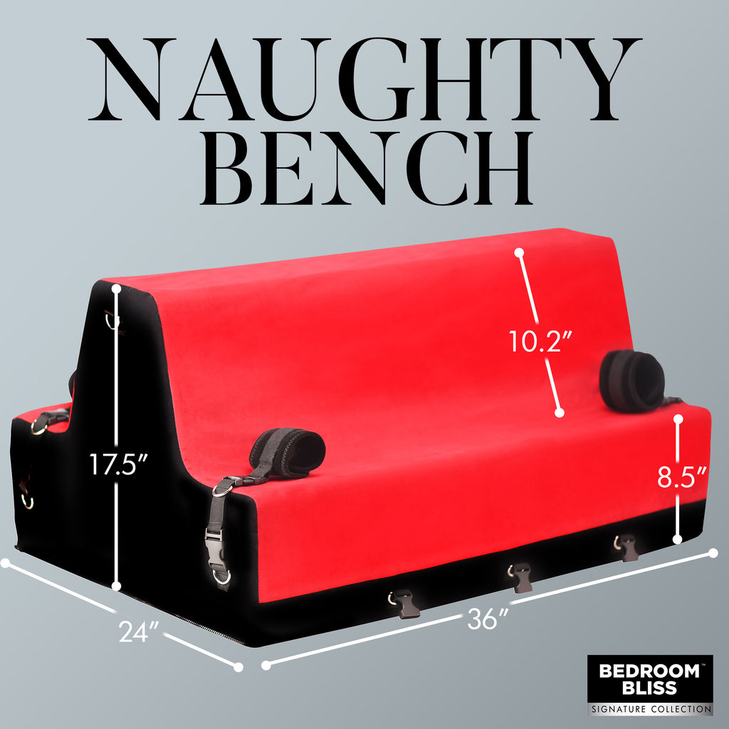 Bedroom Bliss Signature Collection Lover's Bondage Bench Red