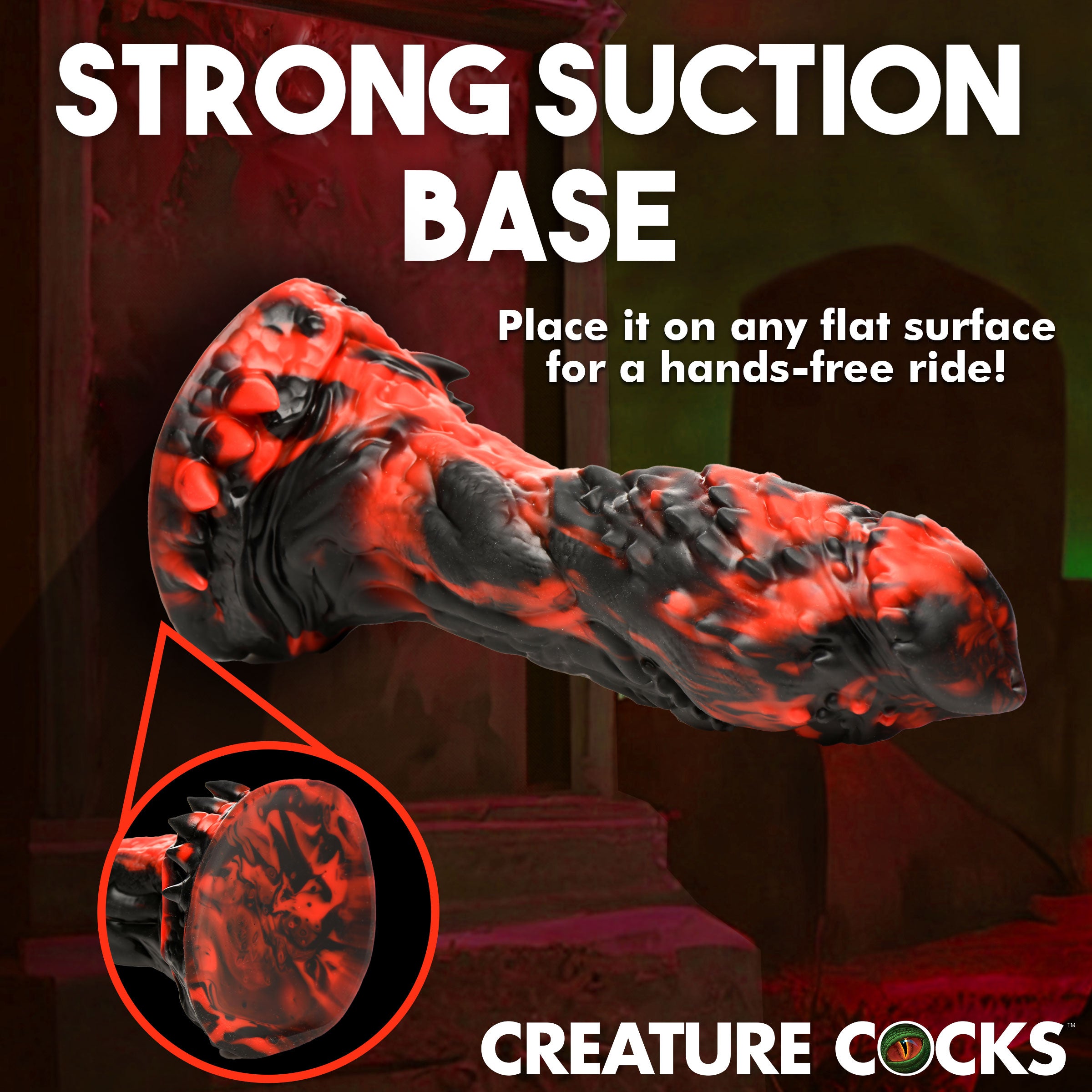 Creature Cocks Reaper Silicone Dildo Red