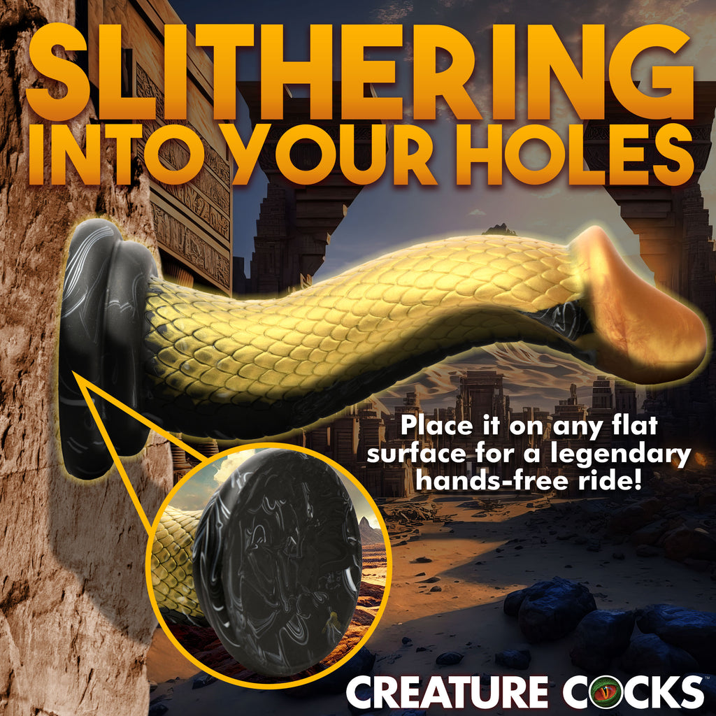 Creature Cocks Golden Mamba Silicone Dildo Yellow