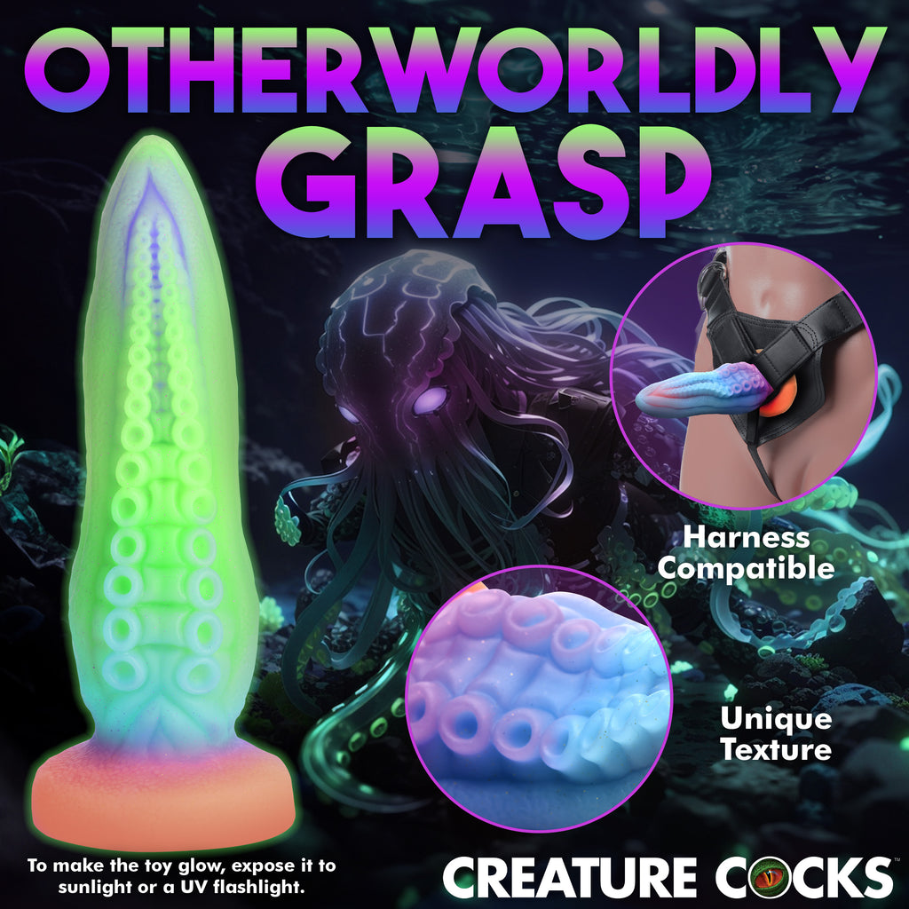 Creature Cocks Tenta-Cock Glow-in-the-Dark Silicone Dildo Multi