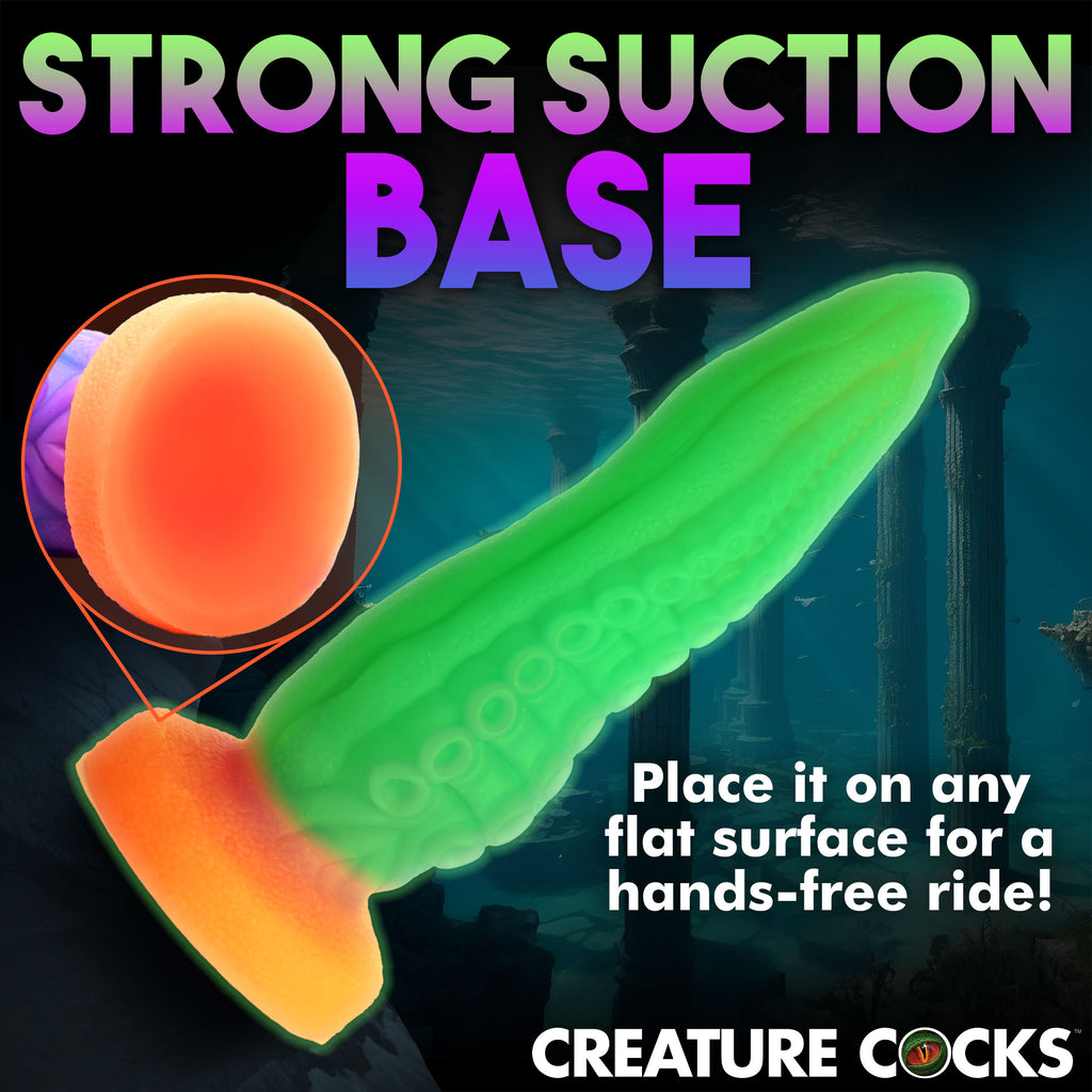 Creature Cocks Tenta-Cock Glow-in-the-Dark Silicone Dildo Multi
