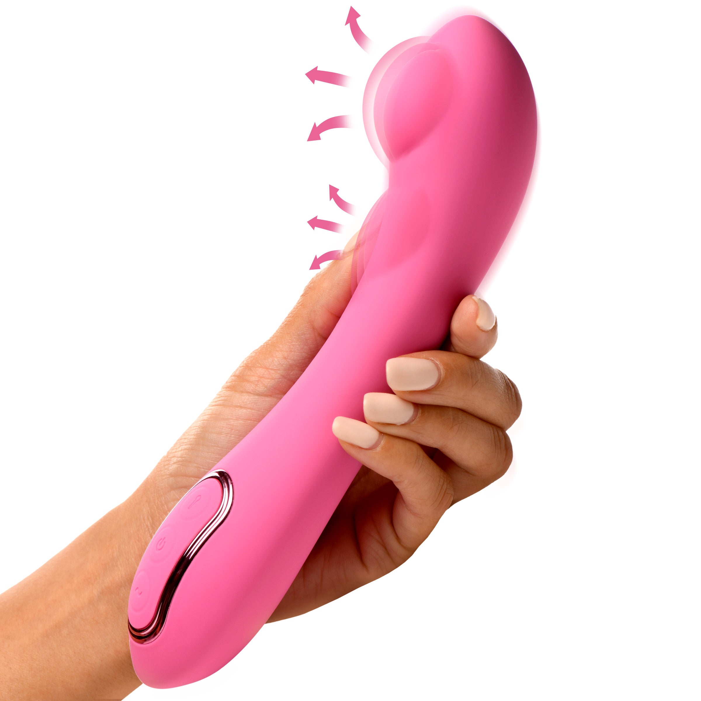 Inmi Extreme-G Inflating G-spot Silicone Vibrator Pink