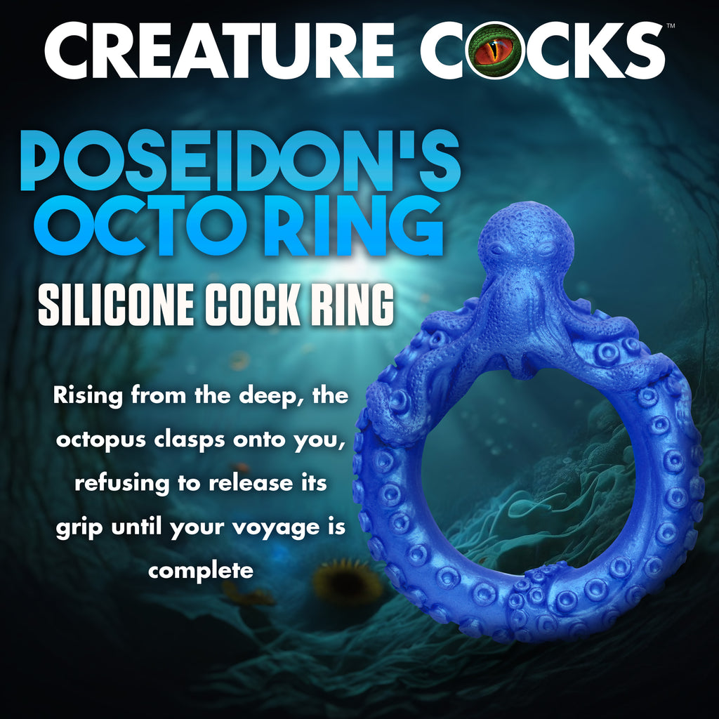 Creature Cocks Poseidon's Octo-Ring Blue