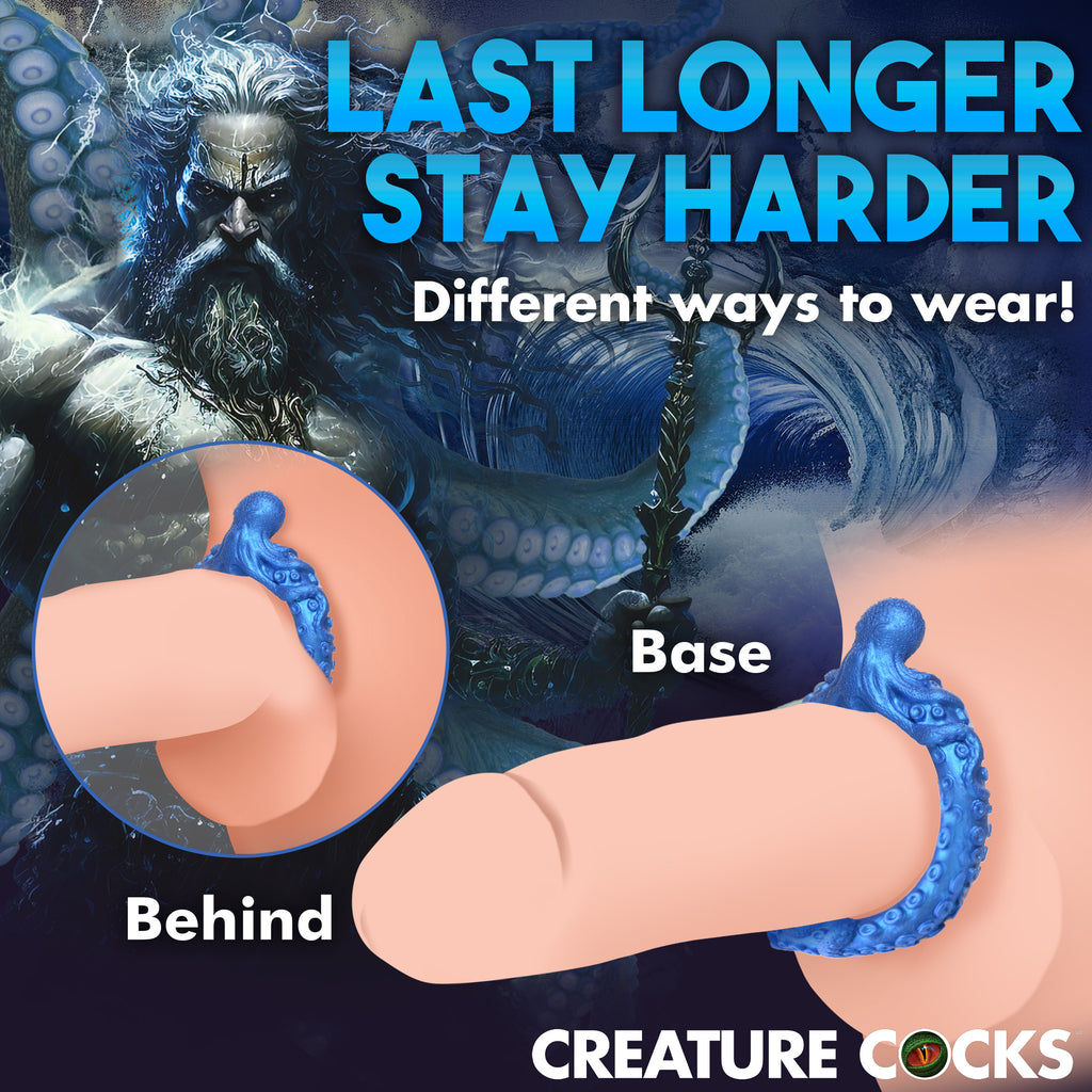 Creature Cocks Poseidon's Octo-Ring Blue