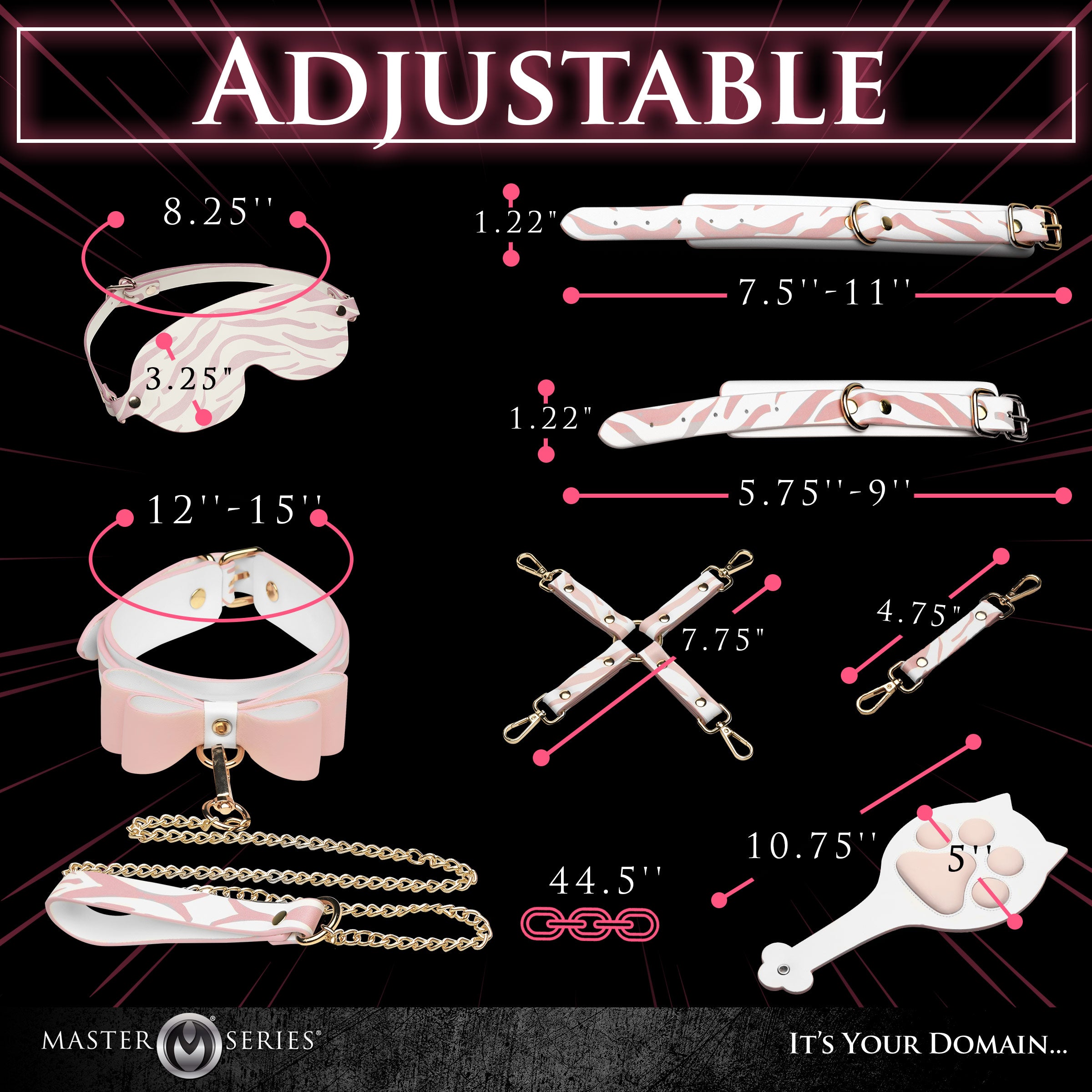 Master Series Pink Kitty Bondage Set Pink