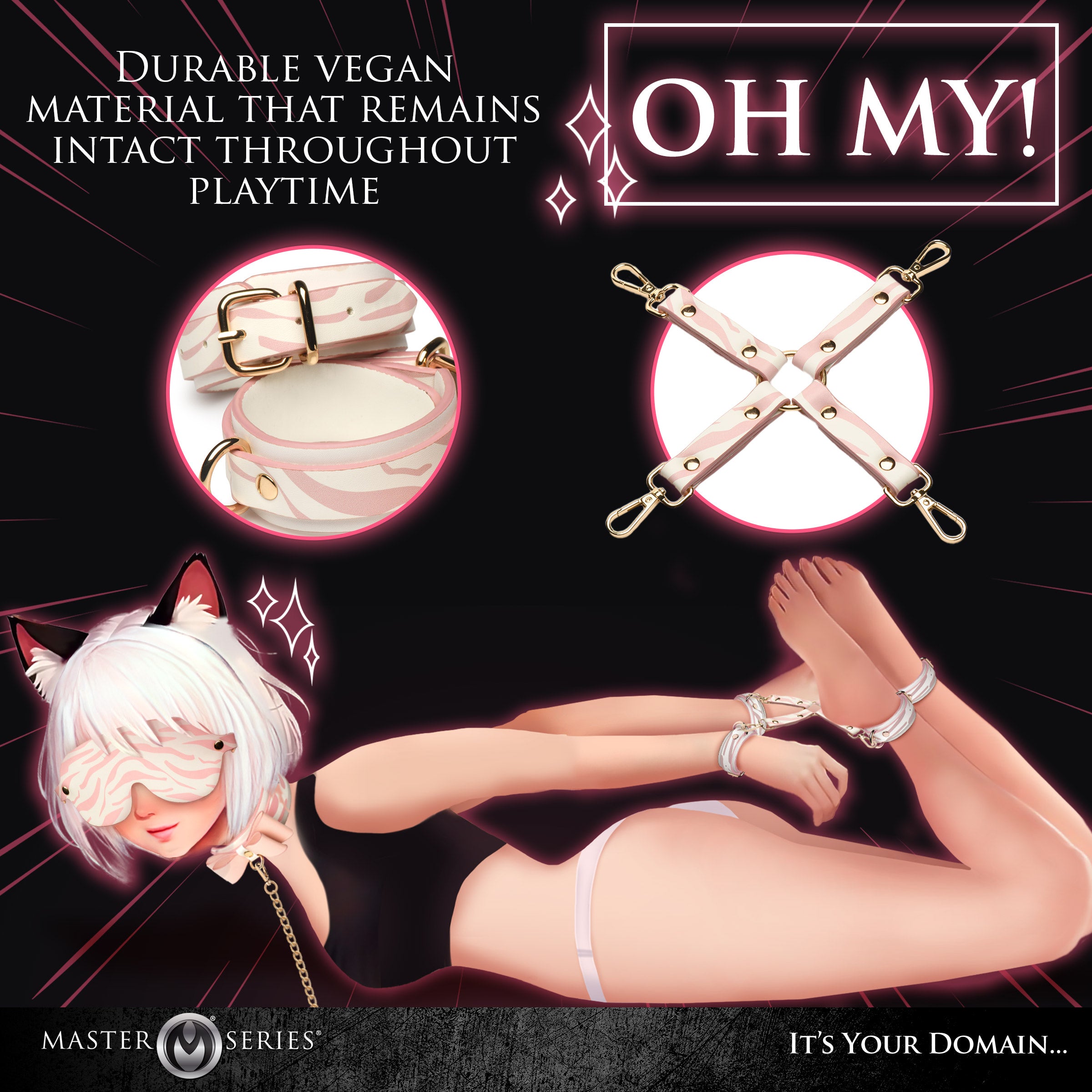 Master Series Pink Kitty Bondage Set Pink