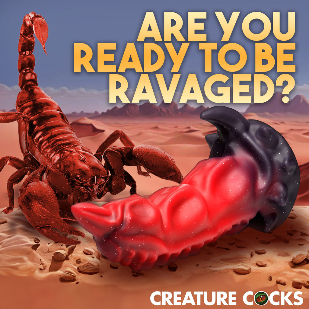 Creature Cocks King Scorpion Silicone Dildo Red