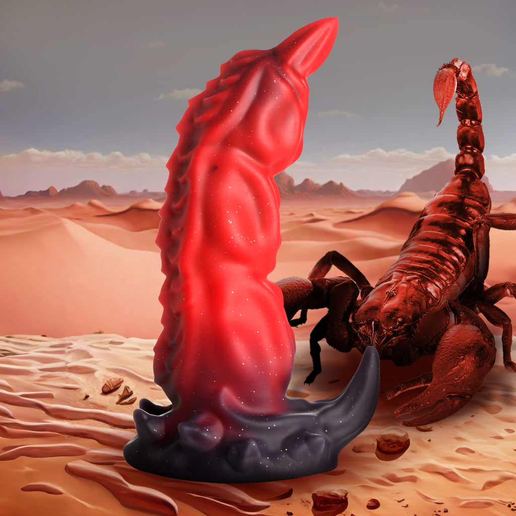 Creature Cocks King Scorpion Silicone Dildo Red