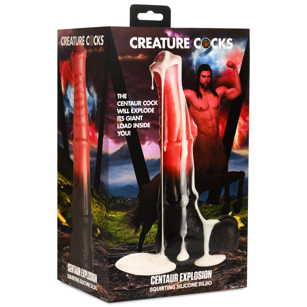 Creature Cocks Centaur Explosion Squirting Silicone Dildo Multi
