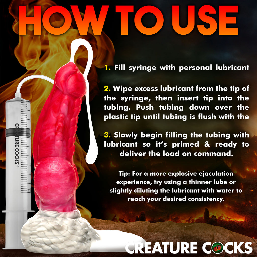 Creature Cocks Resurrector Phoenix Squirting Silicone Dildo Multi