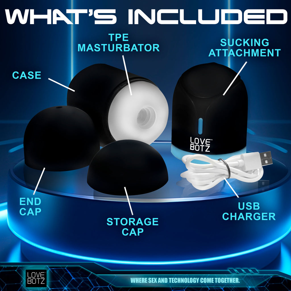 LoveBotz The Milker Mega-Pod Sucking Masturbator Black