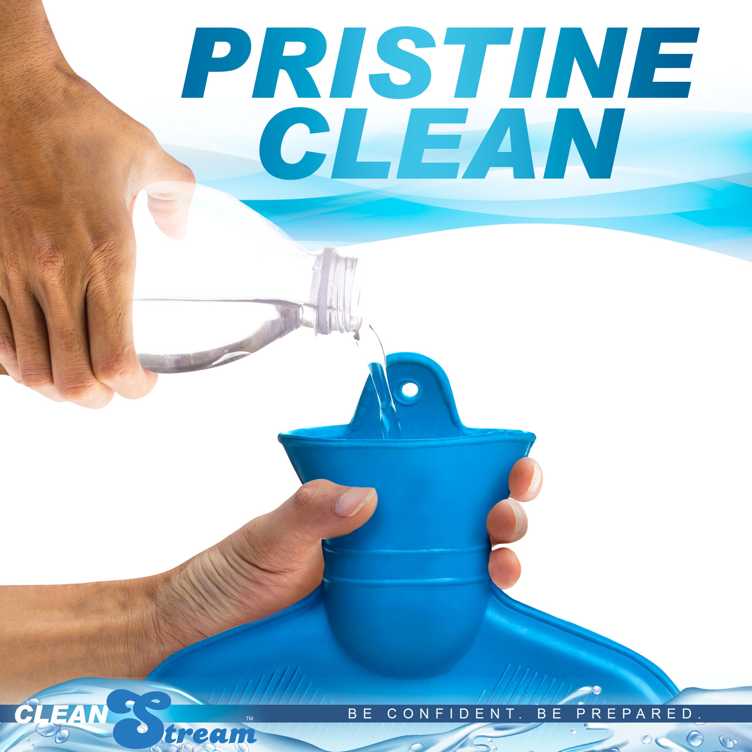 CleanStream Deluxe Shower Enema Kit with 5 Tips Blue