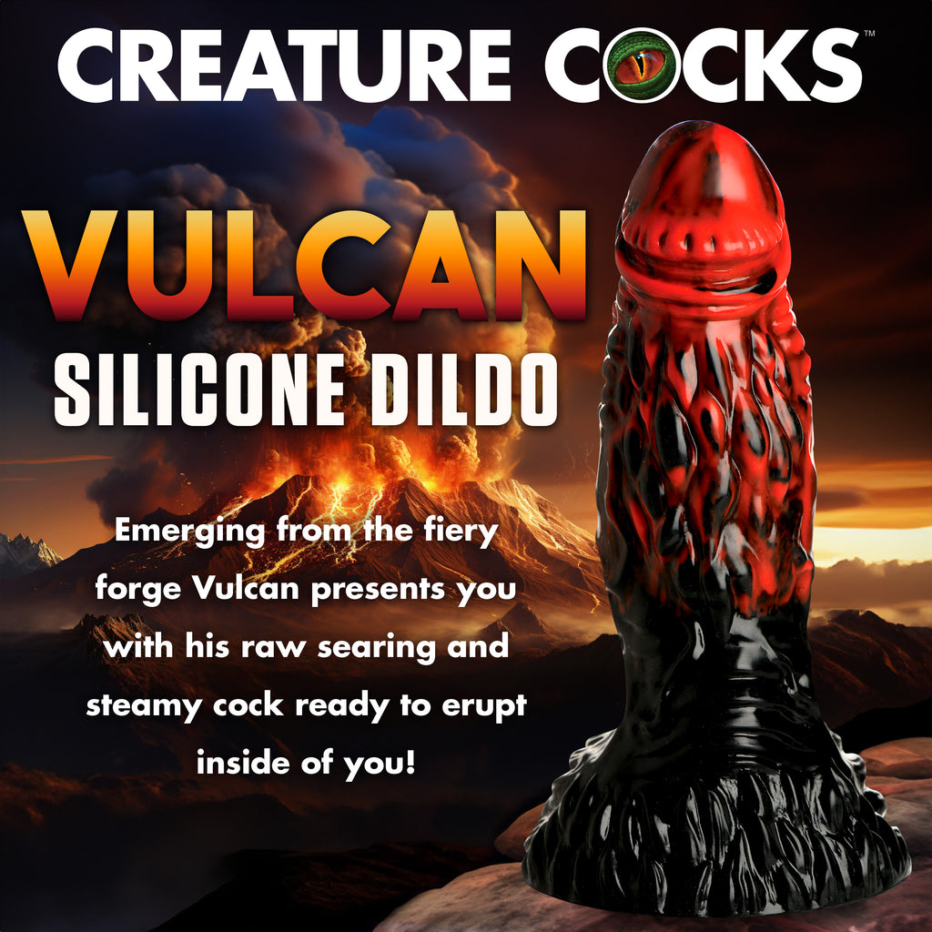 Creature Cocks Vulcan Silicone Dildo Red