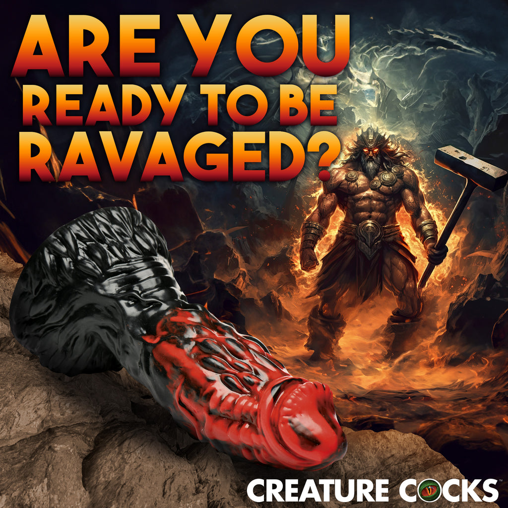 Creature Cocks Vulcan Silicone Dildo Red