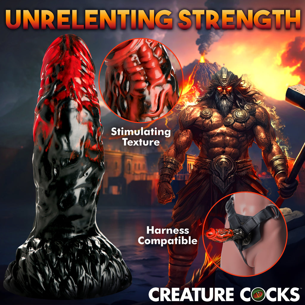 Creature Cocks Vulcan Silicone Dildo Red