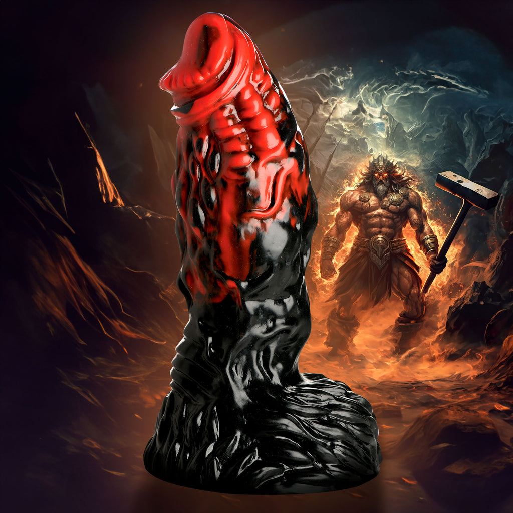 Creature Cocks Vulcan Silicone Dildo Red