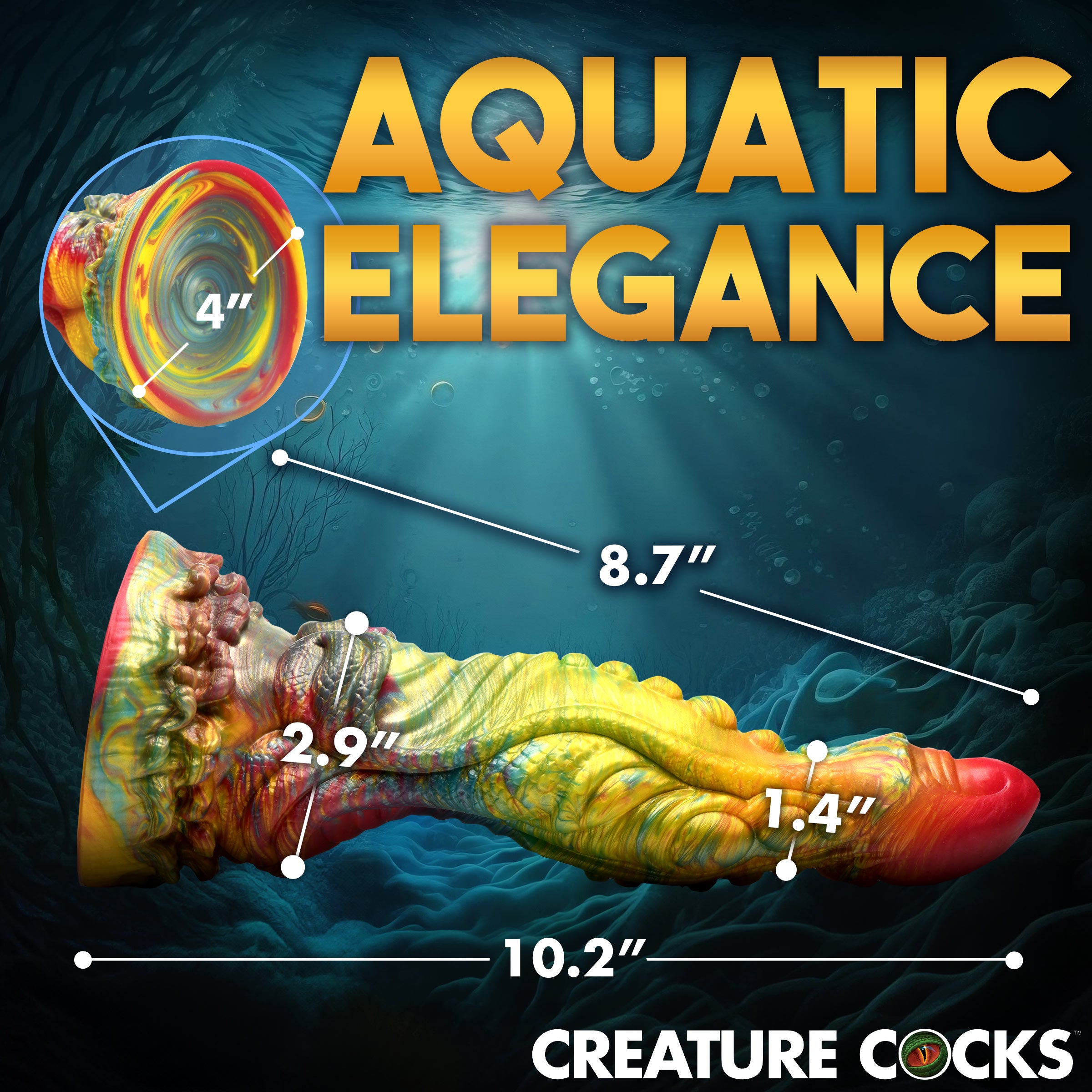 Creature Cocks Majestic Merman Silicone Dildo Multi