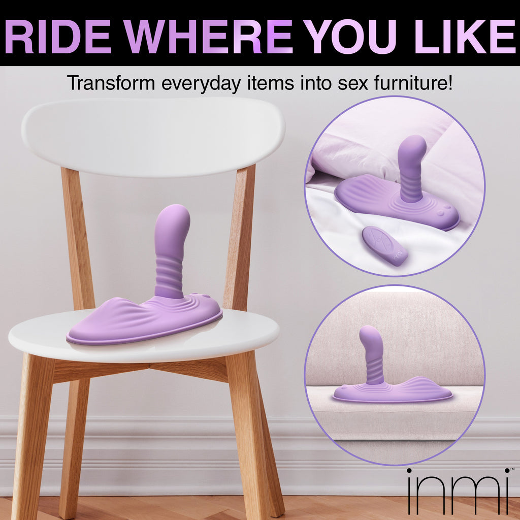 Inmi Thrust n' Grind Thrusting and Vibrating Silicone Sex Grinder Purple